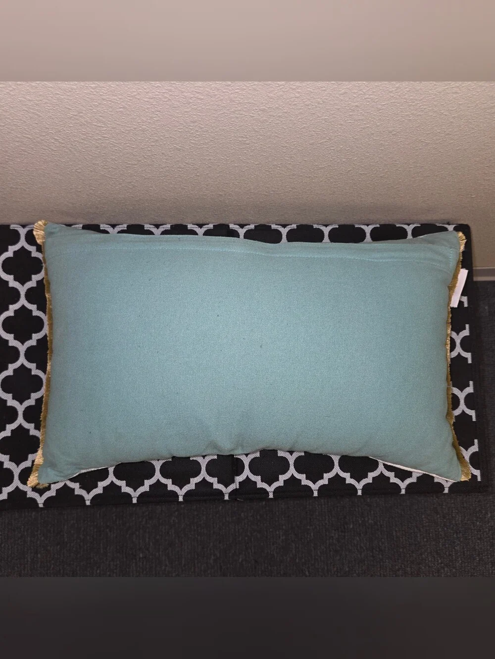 Farmhouse by Rachel Ashwell beaded dragonfly Lumbar Accent Pillow